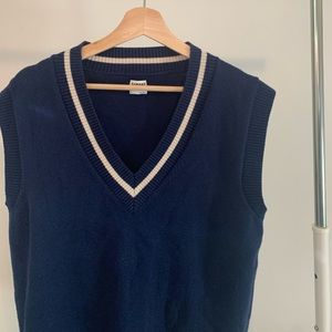 Sunday best navy blue sweater vest